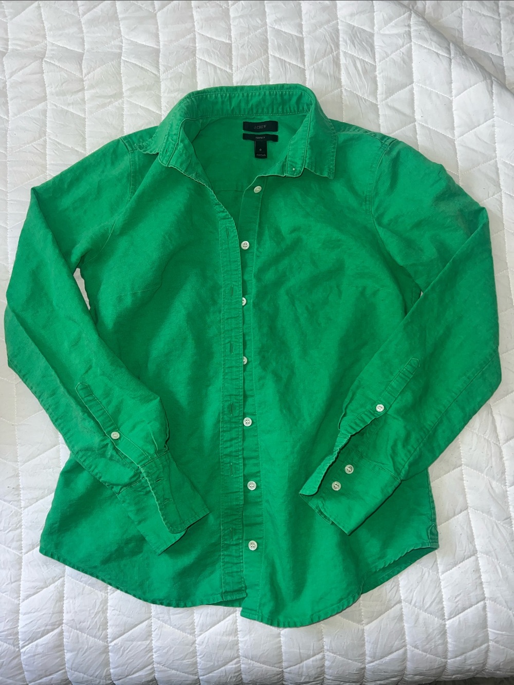 J. Crew Kelly Green Button-Down Shirt